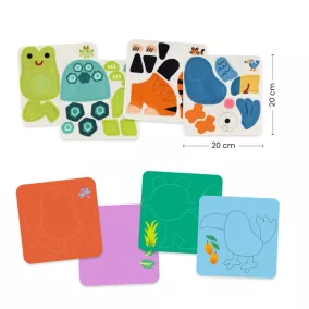   Djeco Kollázs műhely - Puha állatok filcből - Soft Animals