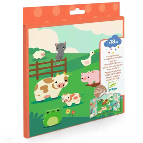 Djeco Matricás foglalkoztató - Állatok a tanyán - Farm animals