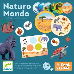   Djeco Állatok és élőhelyeik - Naturo Mondo - párosító társasjáték