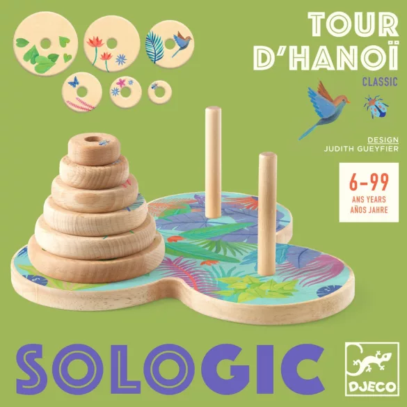 Djeco logikai játék - Toronyépítő - Tour d'Hanoi