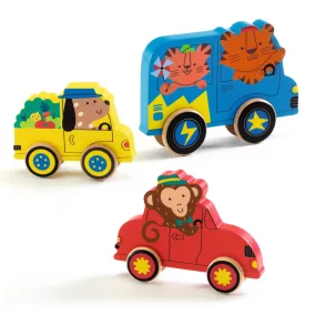   Djeco Formaillesztő és guruló - Színek - Puzz and roll Color