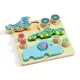 Djeco Formaillesztő és guruló - Tarka - Puzz and Roll Bariolo