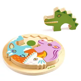   Djeco Formaillesztő, formaberakó - Kroki körtánca - Rondo Croco