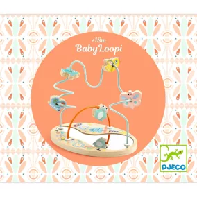 BabyLoopi - Djeco felfedező bébijáték fából