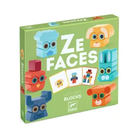Djeco Építőjáték - Arc-balansz - Ze Faces