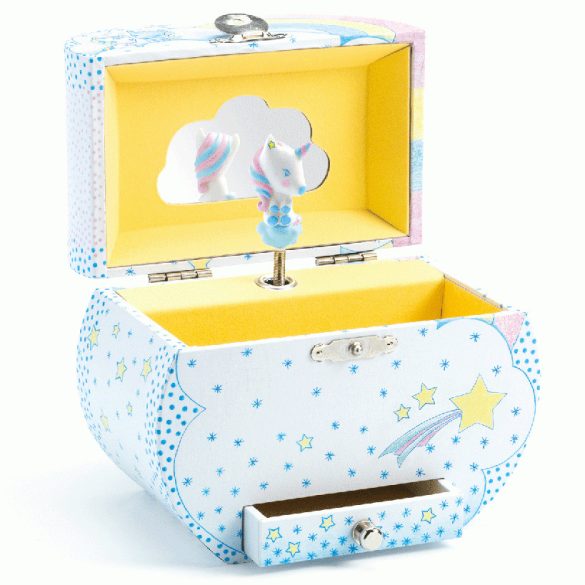 Zenélő ékszerdoboz - Unikornis álma