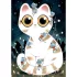 Varázs puzzle Cuddly cats - 50 db-os foszforeszkáló Djeco kirakó