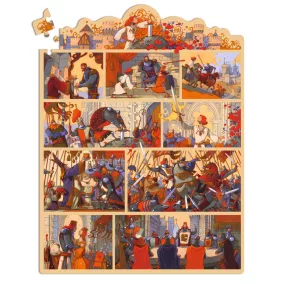   Djeco Mese puzzle - Artúr király 100 db-os - The King Arthur