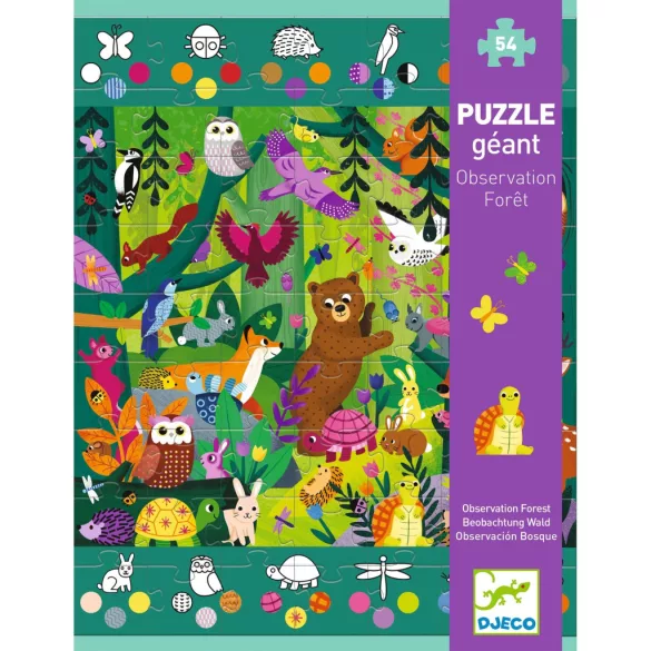Djeco Erdőben Képkereső puzzle - 54 db-os kirakó