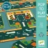 Djeco Óriás padló puzzle - Utak, irányok, 21 db-os - Roads