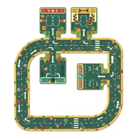   Djeco Óriás padló puzzle - Utak, irányok, 21 db-os - Roads