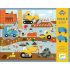 Djeco Óriás puzzle - Építkezés, 12+5 db-os - Construction site