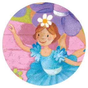   Djeco Formadobozos puzzle - Balerina virággal, 36 db-os - The ballerina with the flower