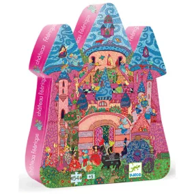   Djeco Formadobozos puzzle - Tündérek kastélya - 54 db-os készlet