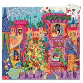   Djeco Formadobozos puzzle - Tündérek kastélya - 54 db-os készlet