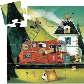 Tűzoltóautó mini puzzle