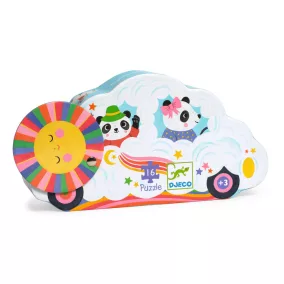   Djeco Formadobozos puzzle - Felhőjáró, 16 db-os - Cloud car