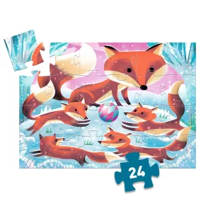   Djeco Formadobozos puzzle - Gyömbér a kis róka - 24 db-os készlet