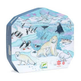   Djeco Formadobozos puzzle - Élet a sarkvidéken, 54 db-os - Polar softness