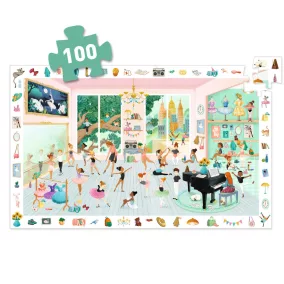   Djeco Megfigyeltető puzzle - Balett iskola, 100 db-os - The dance school