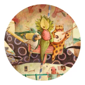   Djeco Óriás puzzle - Csodálatos utazás - 100 db-os készlet
