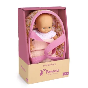 Djeco Játékbaba Mini 20 cm - Barbara mózeskosárral