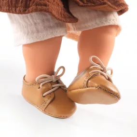   Barna játékbaba cipő 30-34 cm-es babához - Djeco Pomea kollekció