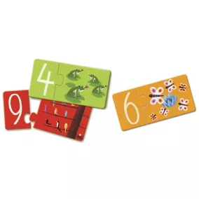 Párosító puzzle - Számok