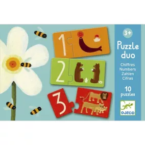 Párosító puzzle - Számok