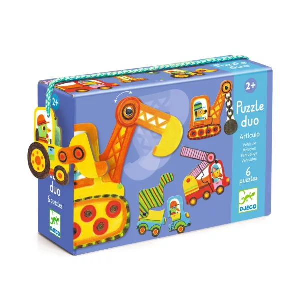 Djeco Párosító puzzle - Munkagépek
