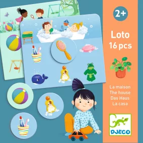   Képes lottó Házban és ház körül - Djeco memóriajáték