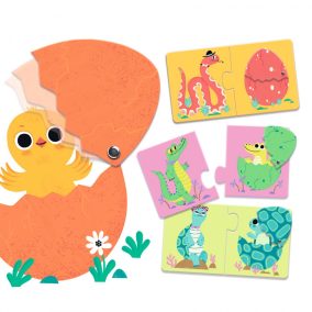 Djeco Párosító puzzle Kié a tojás?