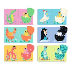 Djeco Párosító puzzle Kié a tojás?