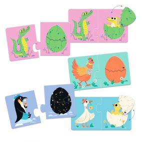 Djeco Párosító puzzle Kié a tojás?