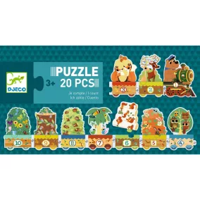 Djeco Sorozatkirakó puzzle - 10-ig számolok - 20 db-os