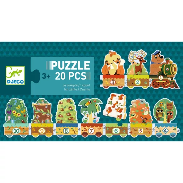 Djeco Sorozatkirakó puzzle - 10-ig számolok - 20 db-os