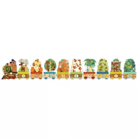 Djeco Sorozatkirakó puzzle - 10-ig számolok - 20 db-os