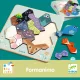 Djeco Fejlesztő játék - Állatformák kirakója - Eduludo FormAnimo
