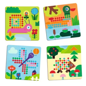 Djeco Pötyi mozaik - Kisállatok - Mosaico Mini Animo