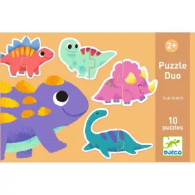 Djeco Párosító Puzzle - Dinócskák