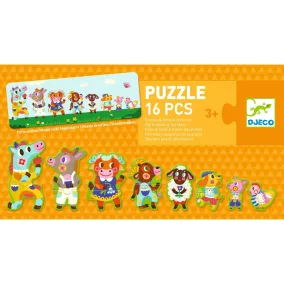 Djeco Párosító Puzzle - Nagyok és kicsik
