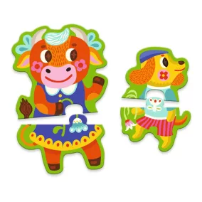 Djeco Párosító Puzzle - Nagyok és kicsik