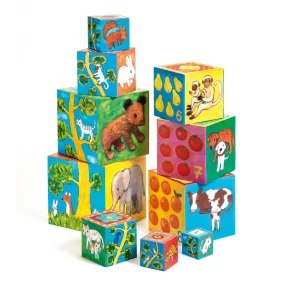   Djeco Toronyépítő játék - Barátok - 10 my friends blocks