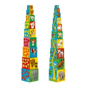   Djeco Toronyépítő játék - Barátok - 10 my friends blocks