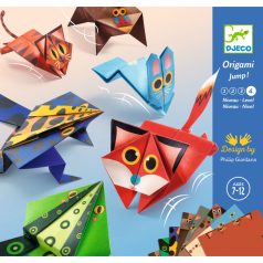 Djeco Origami - Ugró állatok - Kreatív szett