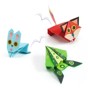 Djeco Origami - Ugró állatok - Kreatív szett