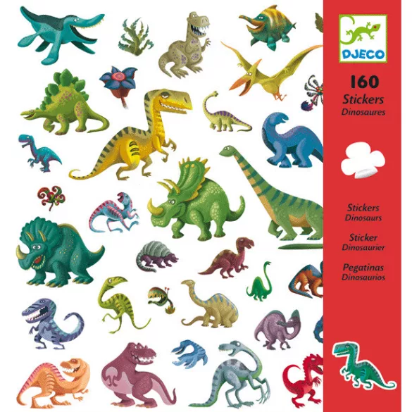 Matricák - Dinoszauruszok - Djeco 160 db-os matricakészlet