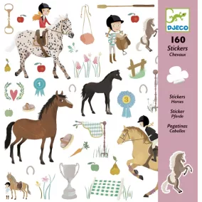 Matricák - Lovak - Djeco 160 db-os matricakészlet