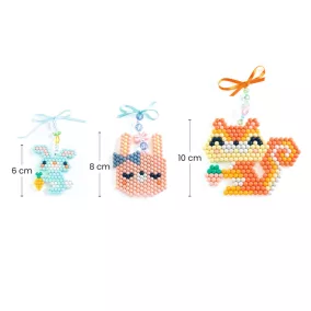   Djeco Artistic Aqua - Vizes gyöngykirakó képkészítő - Bundás barátok - Furry friends