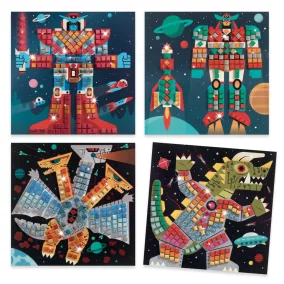   Mozaikkép készítés - Űrcsata - Space battle - Djeco kreatív készlet